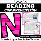 Level N Reading Comprehension Passages Digital Resource