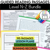 Level N-Z Guided Reading Passages Bundle | Comprehension |