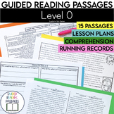 Level O Guided Reading Passages with Comprehension Questio