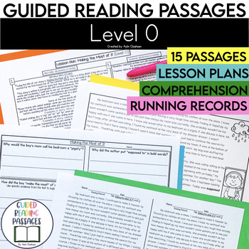 Preview of Level O Guided Reading Passages with Comprehension Questions | 3rd Grade Fiction