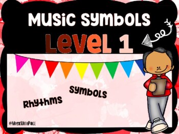 Preview of Level One (Kinder) Music Symbols