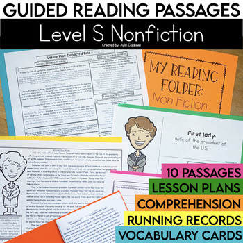 Preview of Level S 4th Grade Nonfiction Guided Reading Passages & Comprehension Questions