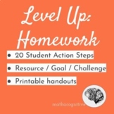 Level Up Homework: Action Steps | Goals | Reflections to B