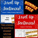 Level Up Sentences! Lesson 1 & 2 Bundle: Adding Amazing Ad