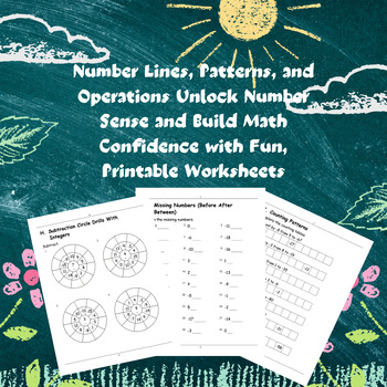 Preview of Negative and Positive Integers Practice: Dynamic Math Worksheets