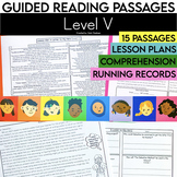 Level V Guided Reading Passages with Comprehension Questio