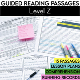 Level Z Guided Reading Passages with Comprehension Questio