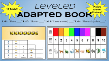 Preview of Leveled Adapted Book: "I have..."