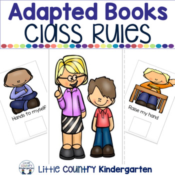 Preview of Adapted Books for Special Education: Class Rules & Expectations - Back to School
