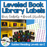 Leveled Book Labels & Stickers - Guided Reading Levels aa-Z