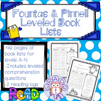 Preview of Leveled Book Lists with Comprehension Questions!