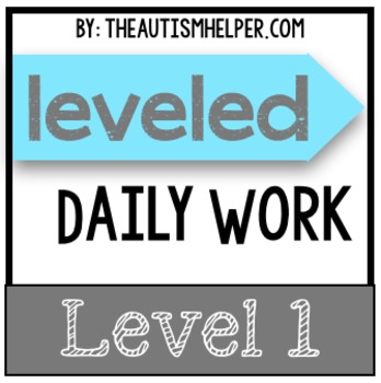 Preview of Leveled Daily Work {Level 1}