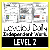 Leveled Daily Work {Level 2}