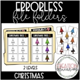 Leveled Errorless File Folder Activities- Christmas