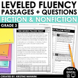 Leveled Fluency Passages 3rd Grade with Reading Comprehens