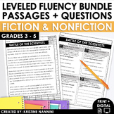 Leveled Fluency Passages Bundle with Reading Comprehension