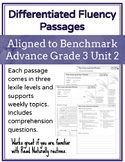 Leveled Fluency Passages for Benchmark Advance Grade 3 Uni