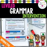 Leveled Intervention for Grammar {Printed Edition}