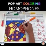 Leveled Homophones Coloring Pages ALL YEAR w/ Spring & Sum