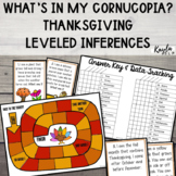 Leveled Inferences: Thanksgiving Activities