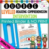 Leveled Intervention for Reading Comprehension (Printed an