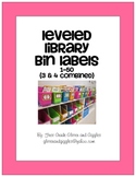 Leveled Library Book Bin Labels