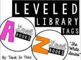 Leveled Library Tags (White)