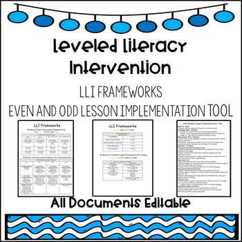 Preview of Leveled Literacy Intervention Frameworks and Implementation Tool