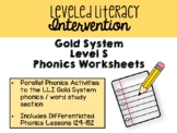 Leveled Literacy Intervention GOLD System Level S Phonics 
