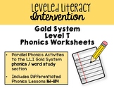 Leveled Literacy Intervention GOLD System Level T Phonics 