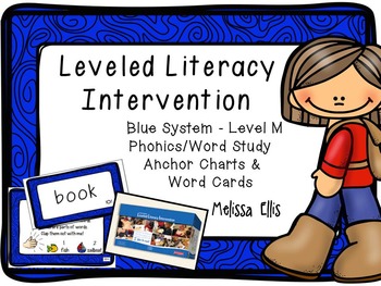 Preview of Leveled Literacy Intervention (LLI): Blue Level M: Anchor Charts & Word Cards