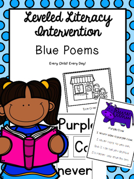 Leveled Literacy Intervention (LLI): Blue Level Poems by Every Child ...