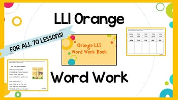 Preview of Leveled Literacy Intervention (LLI) Orange System Phonics/Word Work- FIRST ED.