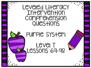 Preview of Leveled Literacy Intervention Purple Kit Level T
