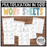 Leveled Multiplication in a Grid or Graph Paper (decimals 