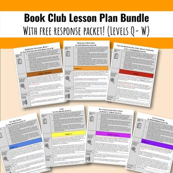 Preview of Leveled Novel Study Plans Bundle- Includes Mini-lessons and Graphic Organizers!