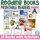 Leveled Printable Reading Books Level A with Activities Ju