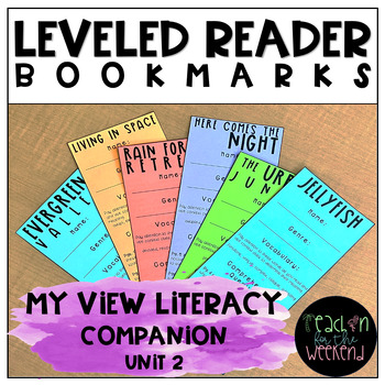 Preview of Grade 4 - MyView Literacy Leveled Reader Bookmark Questions: Unit 2