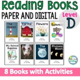 Leveled Reading Books PAPER AND DIGITAL with Activities Level D