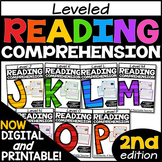 Leveled Reading Passages with Comprehension Questions Bundle Distance Learning