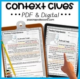 Context Clues Passages 3rd 4th 5th Grade Worksheets Anchor