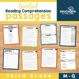 Leveled Reading Passages with Comprehension Questions | M-Q