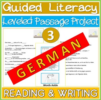 Preview of Leveled Reading Writing Passage German Text