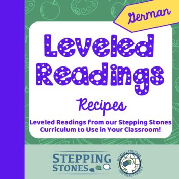 Preview of Leveled Readings --  Recipes - German