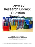 Leveled Research Library Question Templates EDITABLE