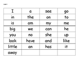 Leveled Sight Words (15 different levels)