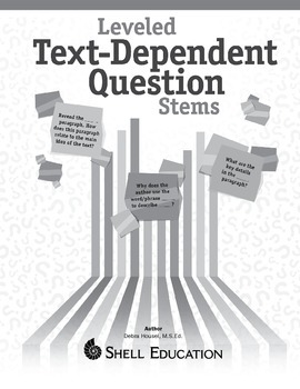 Preview of Leveled Text-Dependent Question Stems (eBook)