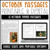 Leveled Text: October Reading Passages