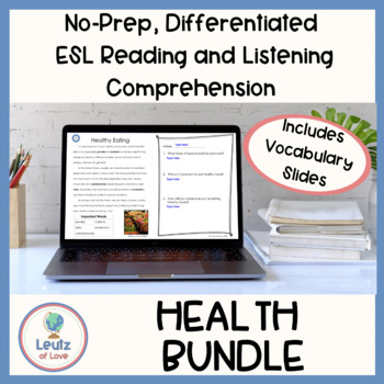 Preview of ESL Health Reading Comprehension