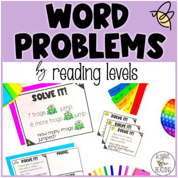 Preview of Leveled Word Problems by Guided Reading Levels, 1st Grade Addition & Subtraction